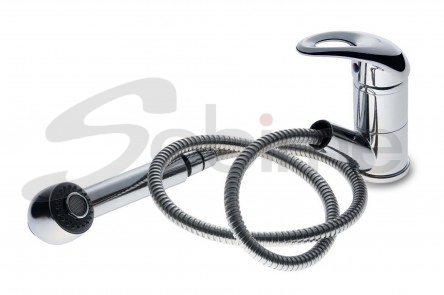 SINGLE HANDLE RIM MOUNTED SINK MIXER WITH PULL OUT SPRAY SERIES 40 SM LUXE