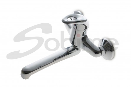 SINGLE HANDLE WALL MOUNTED SINK MIXER LOW SPOUT SM LUXE