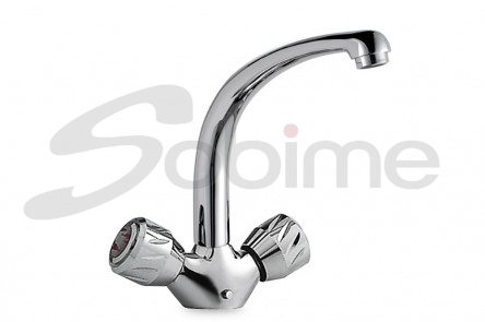 SINGLE HOLE RIM MOUNTED SINK MIXER CAST SPOUT CARIBE