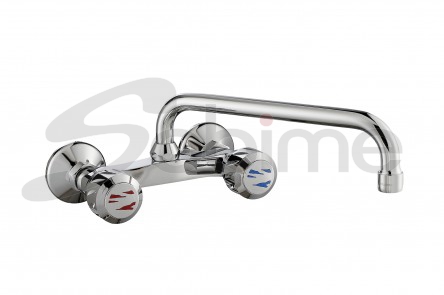 SINGLE HOLE WALL MOUNTED SINK MIXER TUBE SPOUT 11 CARIBE