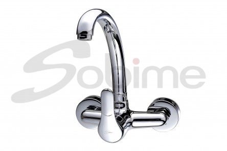 SINGLE HANDLE WALL MOUNTED SINK MIXER SERIES 63-FORMING SPOUT SM2