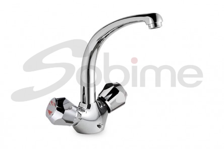 SINGLE HOLE RIM MOUNTED SINK MIXER, CAST SPOUT  NIZA