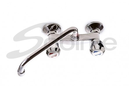 SINGLE HOLE WALL MOUNTED SINK MIXER TUBE SPOUT 15 NIZA