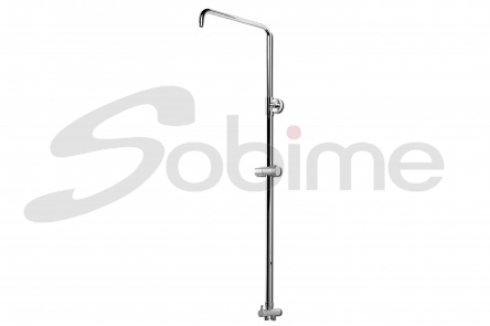 EXTENSIBLE METAL SHOWER COLUMN DOUBLE CONNECTION