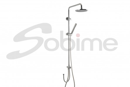 COLONNETTE DOUCHE MÉTALLIQUE CONNECION DOUBLE ELBA