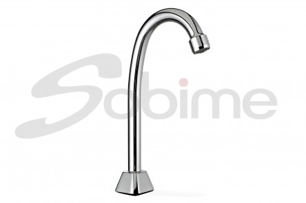 FIXED TUBE SPOUT 1 WATER FOR WASHBASIN OR SINK - 1/2M INLET