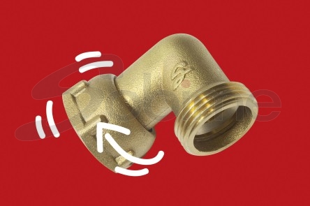 THREADED BRASS FITTINGS WITH SLIDING NUT